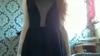 Redhead masturbates for me on webcam