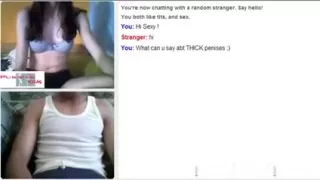 Omegle Jungle three : Hawt white immature !