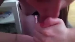 perfect immature blowjob and swallow pt2