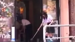 Japanese Lesbians At The Arcade