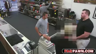 Horny hot stud having a large dick up in his ass