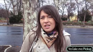 Amateur Eurobabe Anastasia stuffed in public for money