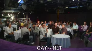 Boy sucking stripper at party