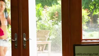 Damn hot teens Carmen and Diana enjoy eating each others sweet pussy