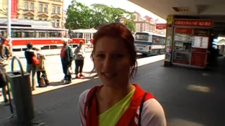 Outdoor blowjob with chick