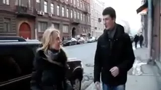 Blonde Russian Sucking And Fucking