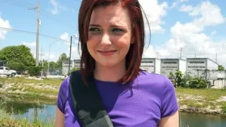 Amateur Redhead White Girl Gives Up Her...