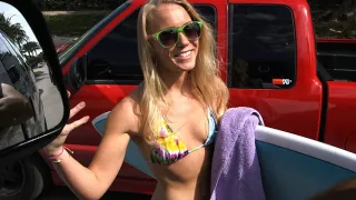 Sexy Blonde Amateur Surfer Fucked On The...