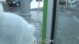 Delightful pounding at the beach