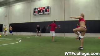 Girls Strip and Fuck at Dodgeball Tournament