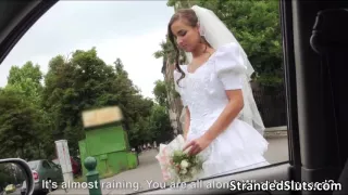 Amirah a runaway bride gets fucked hard on a lonely street