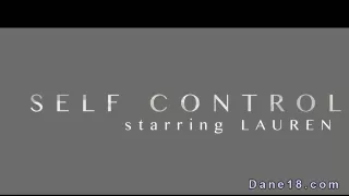 Brunette in sexy lingerie masturbates to orgasm