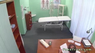 Amateur patient fucks doctor in an office