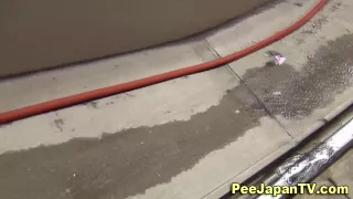 Japanese girls urinating caught on tape