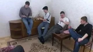 Mature Russian In A Gang Bang