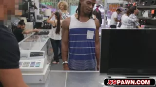 Sweet hottie got banged for cash