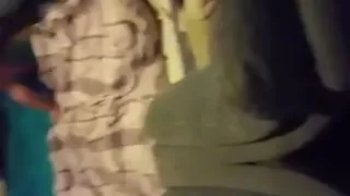 Blond wife in stockings takes on three dudes at once