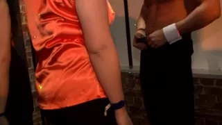 Sensual and racy orgy party