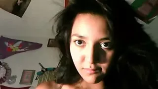 Angel undresses TOTALLY undressed and masturbates