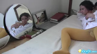 Anne's Husband's Hidden Camera Catches Her Watching Porn While Fucking Herself