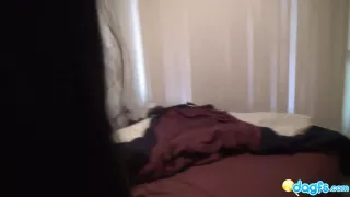 hot black gf wakes up for a blowjob 