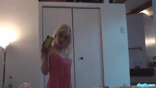 Fresh emo teen plays with her camera