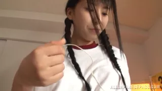 Yuuki likes deep masturbating her twat with toys