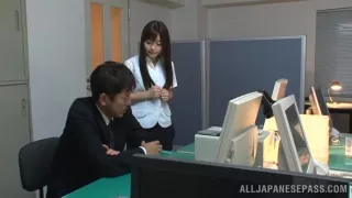 Office babe Mei Hayama gets screwed on the table