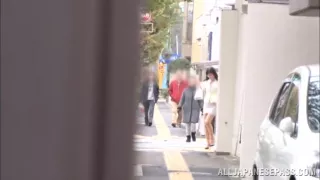 Insatiable Japanese milf gives head in the office