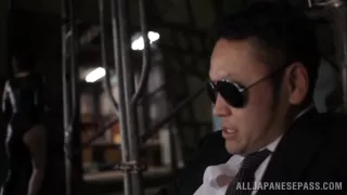 Saki Okuda hot milf enjoys a wicked mmmf group