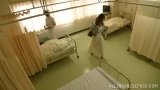 Hot Asian milf is in the hospital and horny for a cock