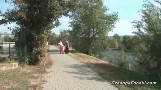 Blonde babe likes mature couples