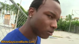 Amateur black thug sucks dick