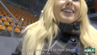 Busty Euro Angel Wicky analyzed for cash