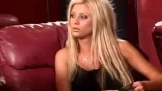 2 Hot Blondes Fucked in Threesome at Theatre