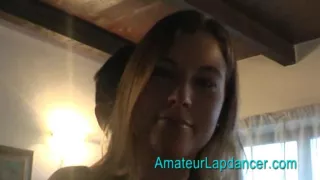 Naturally beautiful girl lapdance