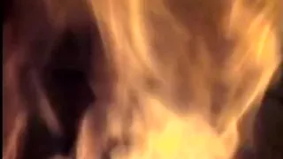 Burning in fire from passionate fuck