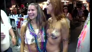 Exhibitionist Cuties Gagging For Cock