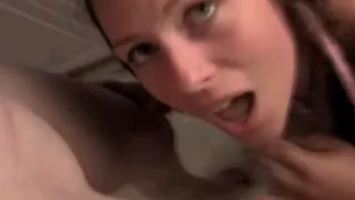 Dirty young whores drinking piss