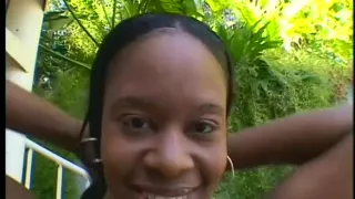 Innocent Black Babe Gets Spit Roasted