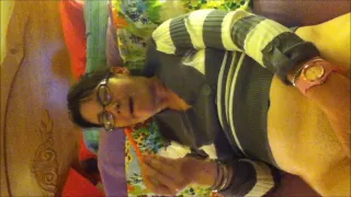 non-professional candy cane masturbation and a facial!