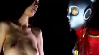 Real Monster Cums on Robot Hotty!