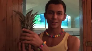 Student with pigtails drilled and ejaculation