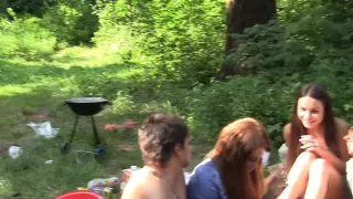 Student sex at outdoor party in a tent