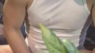 Nasty golden-haired receives it