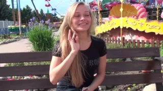 Lascivious pair amateurs have a fun naughty sex act in town park