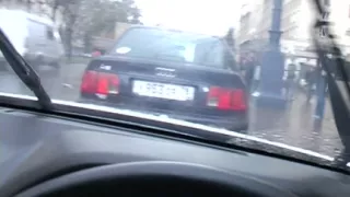 Juvenile golden-haired screwed from McDonald's on the street