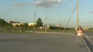 Pick up brunette hair and fuck public