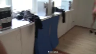 2 golden-haired engulfing rod on the dance lesson