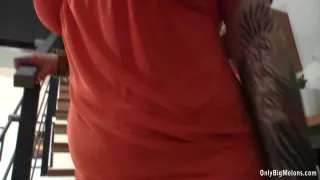 Bridgette Sucks and Titty Fucks Cock